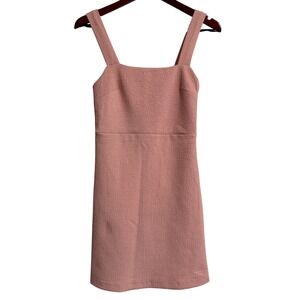 Urban Outfitters Pink Textured Square Neck Mini Dress Small S-P